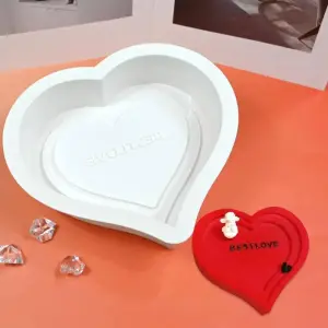 Classic Love Heart Shape Entremet Silicone Mould for Cakes