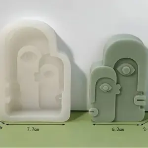 Abstract Face couple silicone mould