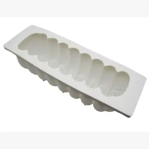 Long Rectangle Ruffle shape Entremet Silicone mould