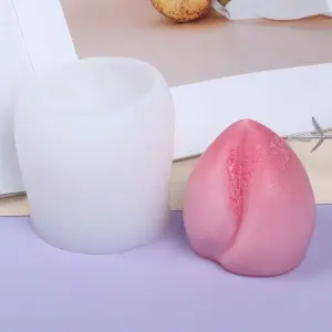 3D peach silicone mould