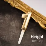 one Number candle Golden Cake candle