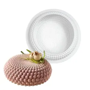 Round Bubble Pearl Bead Entremet Silicone Mould for Cakes