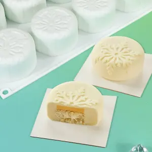 Round Shape snowflake pastry Silicone Entremet Mould