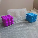 2 Cavity Heart Bubble Silicone Mould