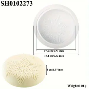 Round Shape snowflake Silicone Entremet Mould