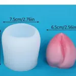 3D peach silicone mould