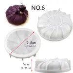 3D Round Swirl Entremet Silicone mould style 4