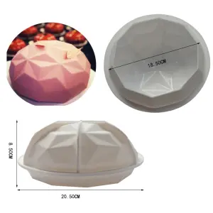 3D Round Diamond shape Entremet Silicone mould