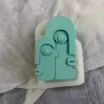 Abstract Face couple silicone mould