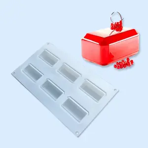 6 cavity rectangle log silicone mould