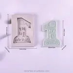 1st Happy Birthday Silicone Mould