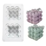2 Cavity Heart Bubble Silicone Mould