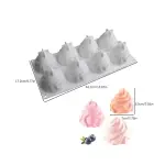 8 cavity spiral pastry Silicone Entremet Mould