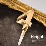 Four Number candle Golden Cake candle
