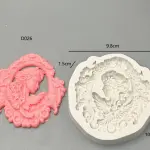 vintage Victorian lady portrait silicone mould
