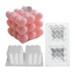 2 Cavity Heart Bubble Silicone Mould