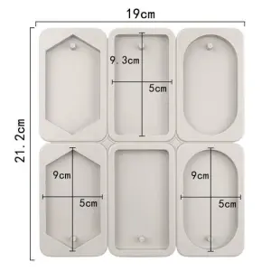 6 cavity Candle Wax aromatherapy silicone Mould style 7