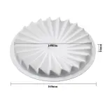 Large spiral origami round ring insert decor Silicone Entremet Mould