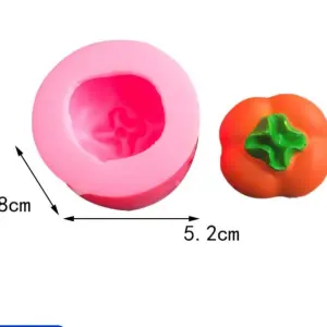 3D PERSIMMON FONDANT SILICONE MOuld (small)