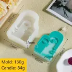 Abstract Face couple silicone mould