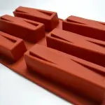 6 cavity Silicone rectangle pastry Entremet Mould