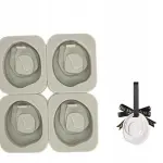 4 cavity 3d Rose flower Aromatherapy Wax Diffuser silicone Mould