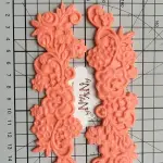 3pcs big Vintage Floral Flower Vine Lace Silicone Fondant Mould
