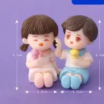 cute couple miniature cake topper