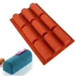 9 cavity cylinder log silicone mould