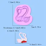 Couple Swan silicone Mould