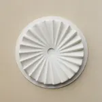 Large spiral origami round ring insert decor Silicone Entremet Mould