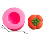 3D PERSIMMON FONDANT SILICONE MOuld (medium)