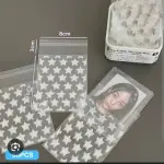 white colour star print cookie sleeve 10x8cm (50pcs )