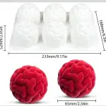 6 cavity love Heart ball shape Entremet Silicone mould