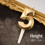 Five Number candle Golden Cake candle