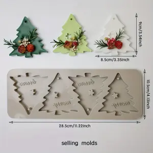Christmas tree Silicone Aromatherapy Wax Diffuser Mould