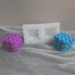 2 Cavity Heart Bubble Silicone Mould
