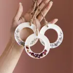 6 cavity Candle Wax sachet round ring aromatherapy silicone Mould