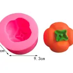 3D PERSIMMON FONDANT SILICONE MOuld (large )