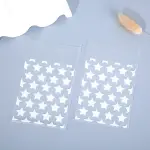 white colour star print cookie sleeve 10x8cm (50pcs )
