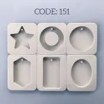 6 cavity Candle Wax aromatherapy silicone Mould style 5