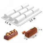 9 cavity cylinder log silicone mould