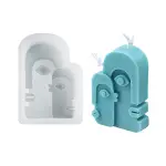 Abstract Face couple silicone mould