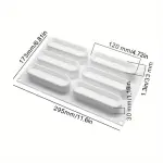 6 cavity eclair silicone mould