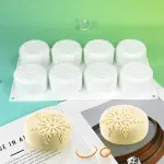 Round Shape snowflake pastry Silicone Entremet Mould