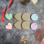 Silicone Aromatherapy Wax Diffuser Mould circle and heart