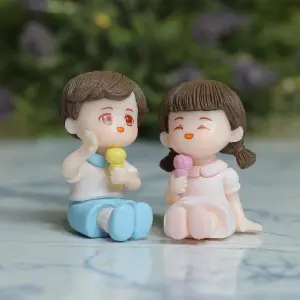 cute couple miniature cake topper