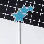 2 pcs star topper yellow and blue topper set