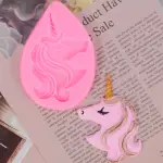 Unicorn face silicone mould