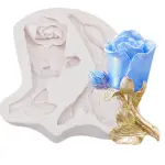 Large 2 Detailed Rose Flower silicone mould